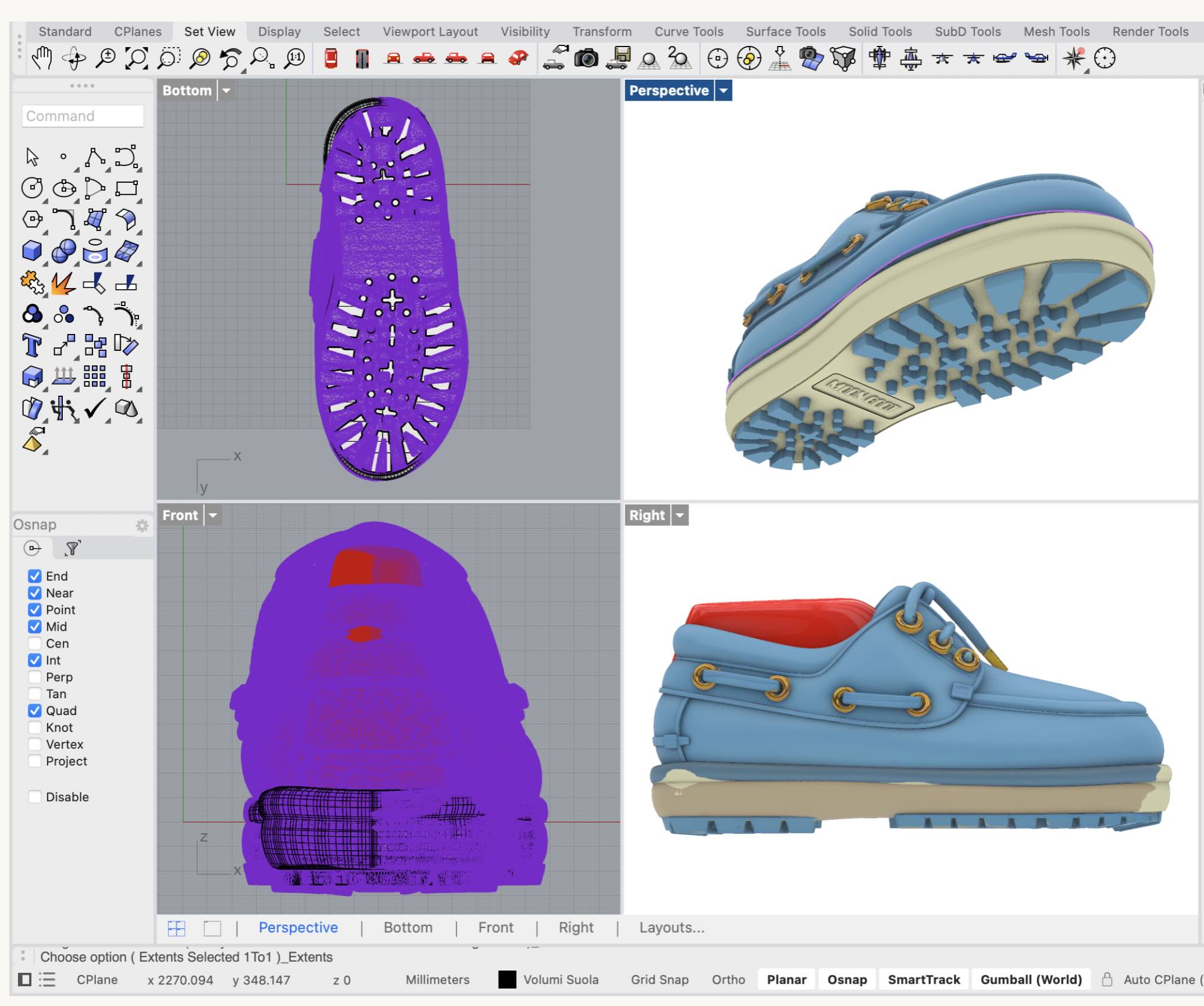 Rhinoceros Multi-Viewport